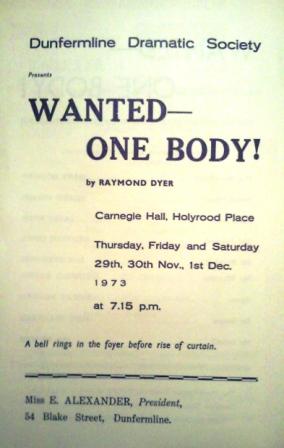1973 DDS B autumn Wanted - One Body programme