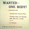 1973 DDS B autumn Wanted - One Body programme
