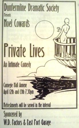 2001 DDS A spring Private Lives programme
