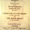 1997 DDS A summer Forward to the Right - The Dock Brief programme